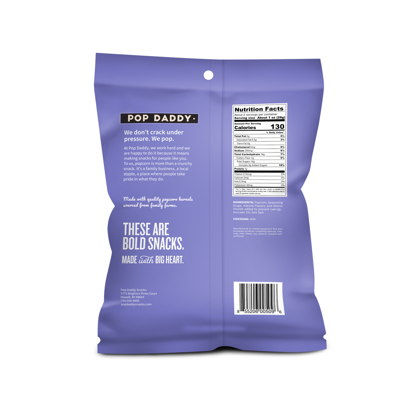 Flavored Popcorn - 2oz - Kettle Corn
