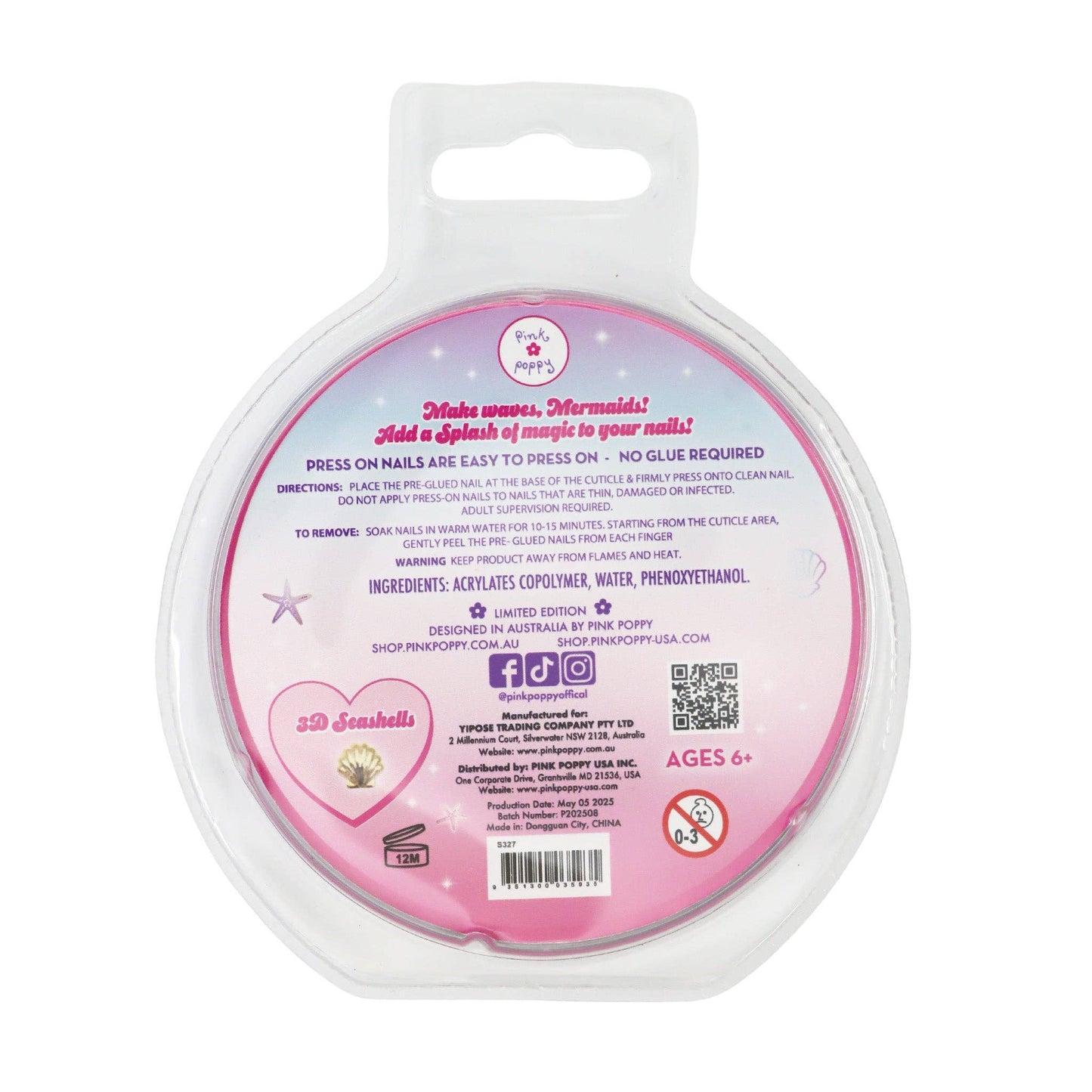 Mermazing Mermaid Press On Nails