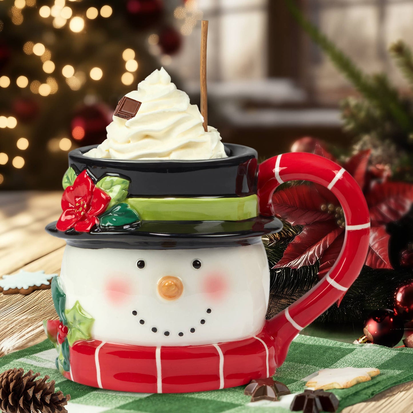 Holiday Magic Christmas Snowman 3-D Mug 18
