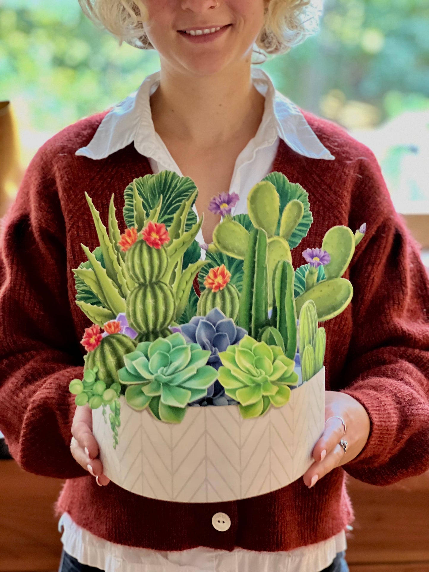 FreshCut Paper LLC - Cactus Garden (8 Pop-up Greeting Cards)