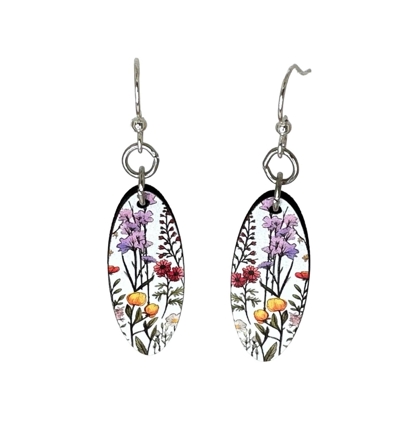 California Wild Flowers Blossom Earrings