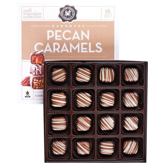 Chocolate Chocolate Chocolate Company - 16 PC Pecan Caramels - (9.5 OZ) CASE/6