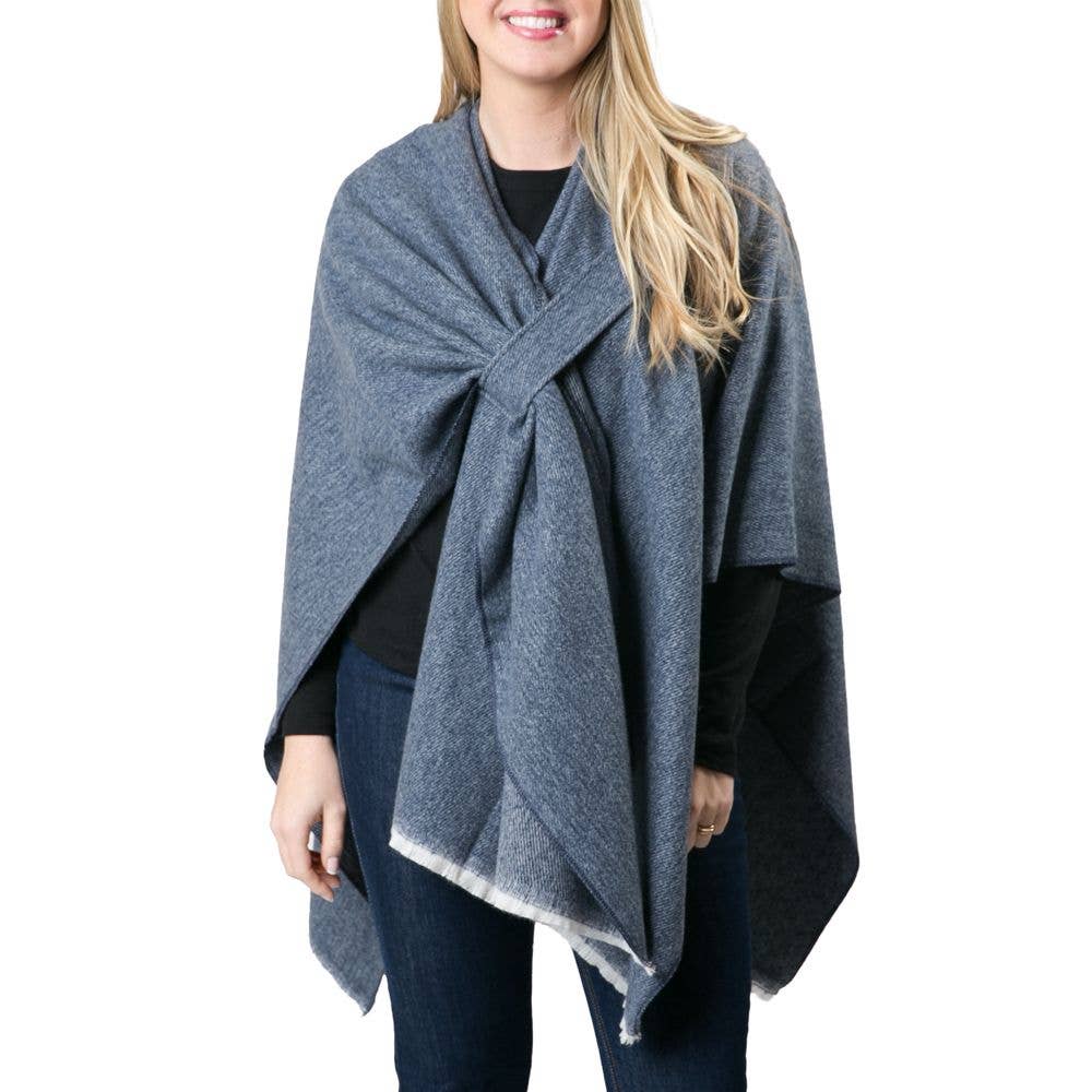 Top It Off - Oversized Keyhole Wrap - Fall 2024: Khaki