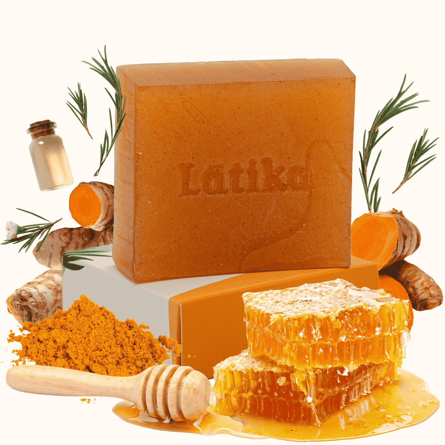 Face Cleanser, Tea Tree, Honey, Turmeric-skincare soap