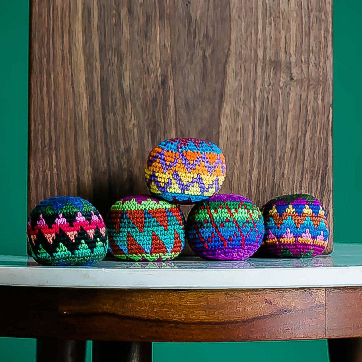 Lucia's Imports - Woven Hacky Sack Foot Bag