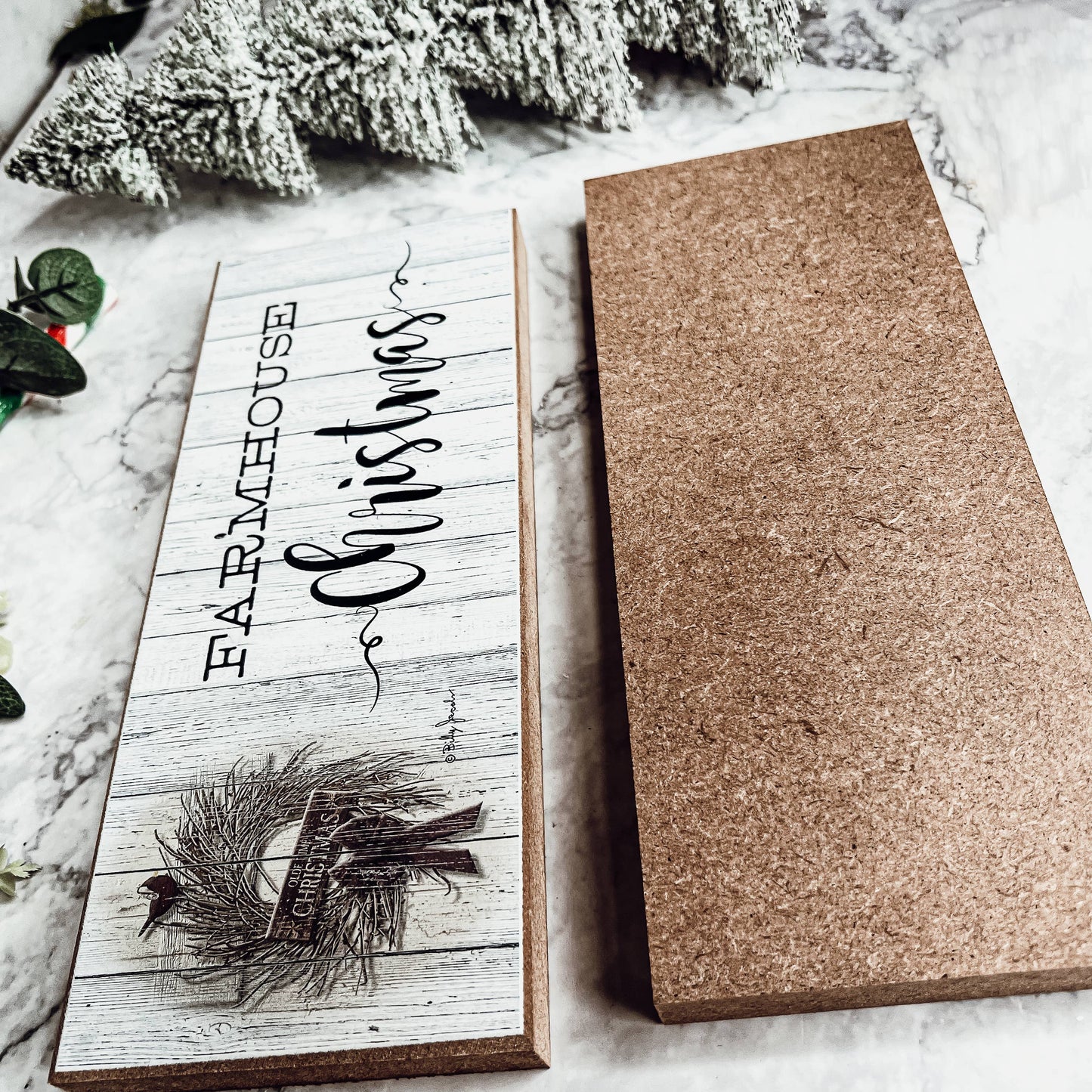 Gia Roma - Christmas Home Signs, Wooden Christmas Decorations Modern