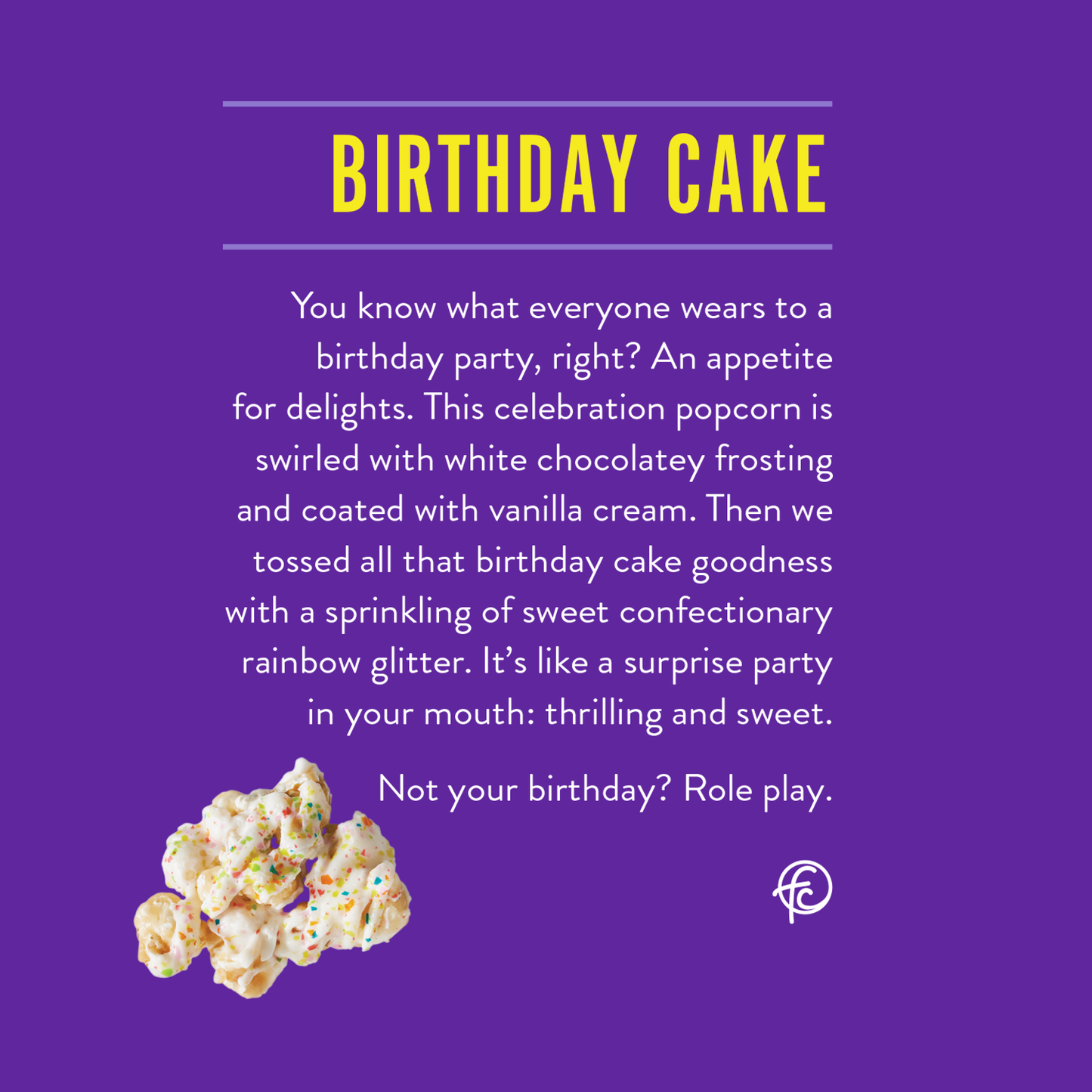 Funky Chunky - Birthday Cake | Caramel Popcorn | 5-ounce Bags