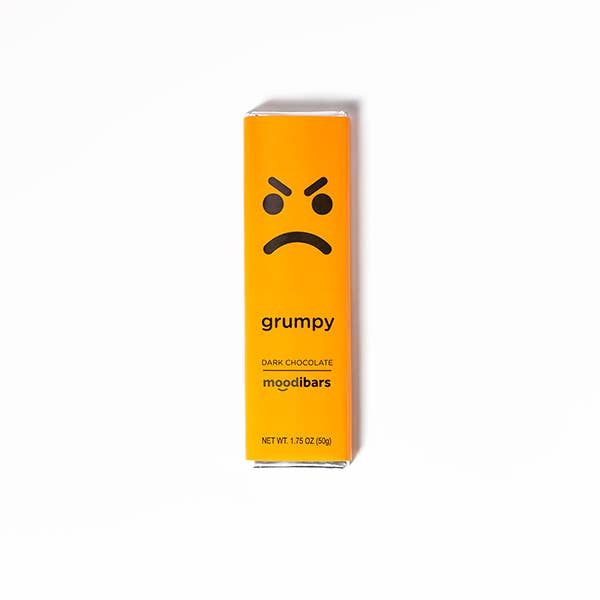 Astor Chocolate Corp. - Moodibars® GRUMPY 54% rich Dark Chocolate 1.5oz Bar