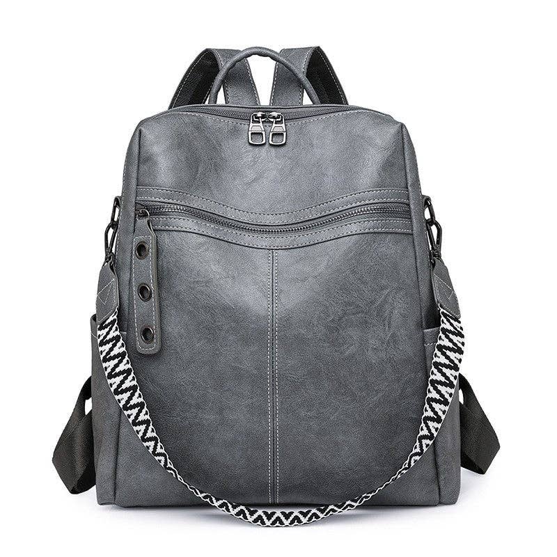 UZ Wholesale Store - Fashionable PU Large Capacity Backpack