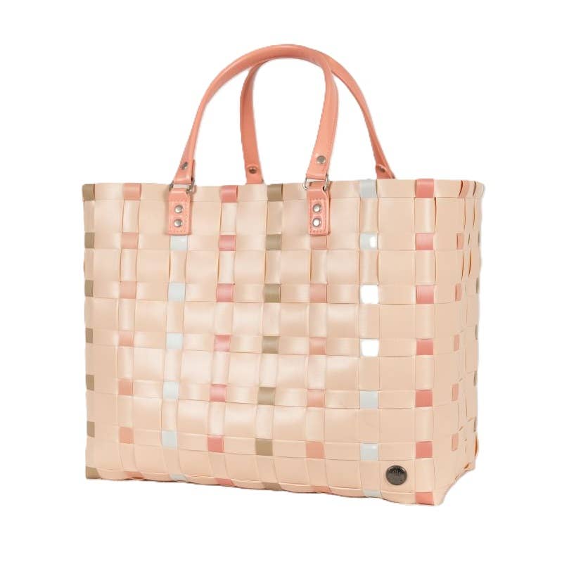 Dots Recycled Handwoven Leisure Tote Bag - Ballet Mix