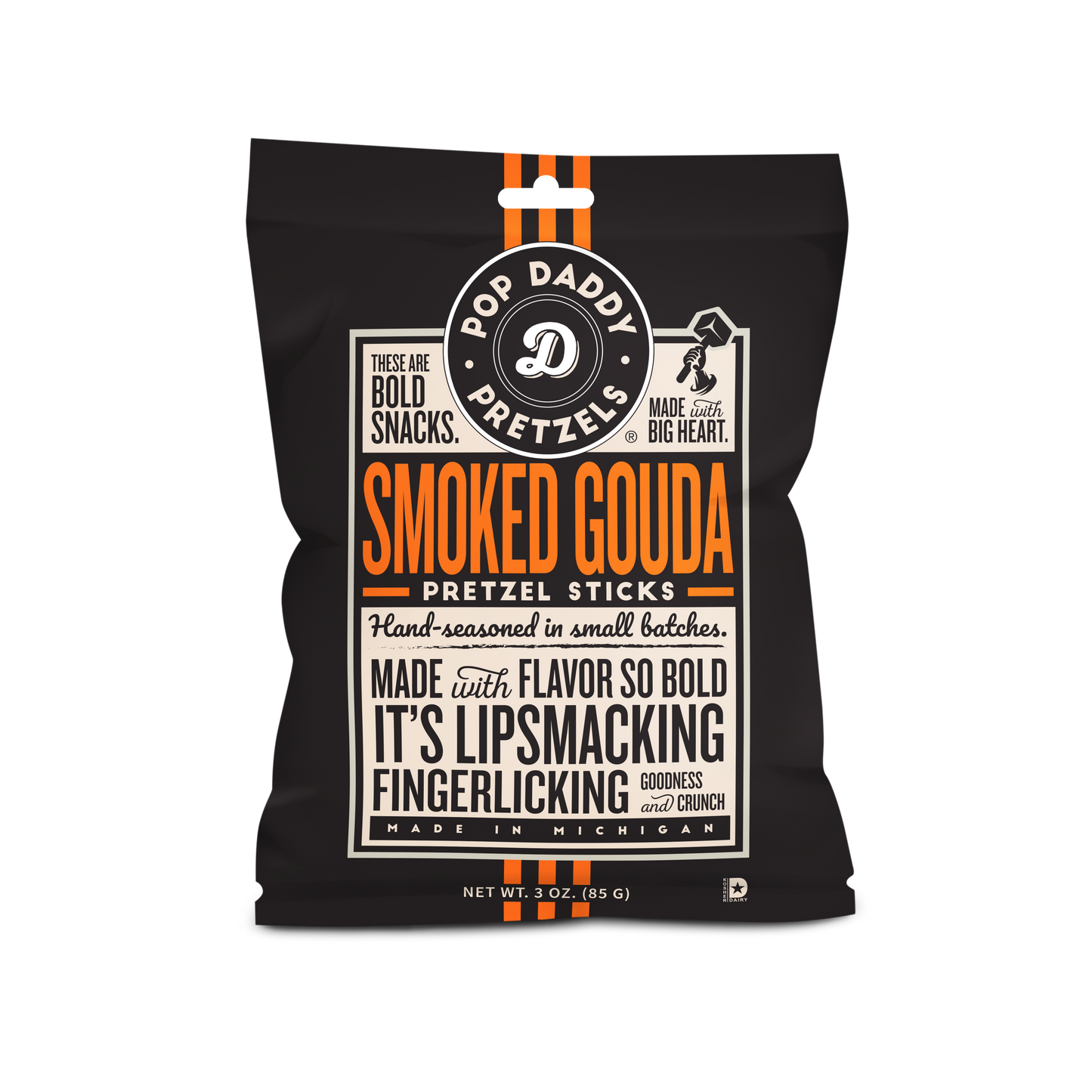 Seasoned Pretzels - 3oz - Smoked Gouda
