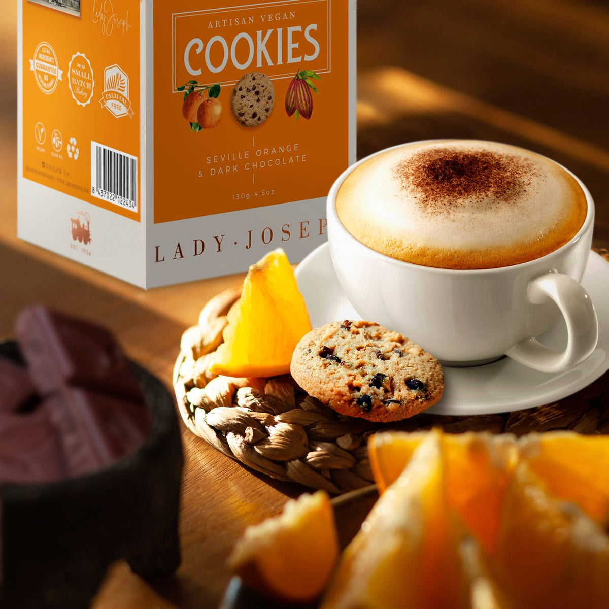Cookies with Seville Orange & Dark Chocolate