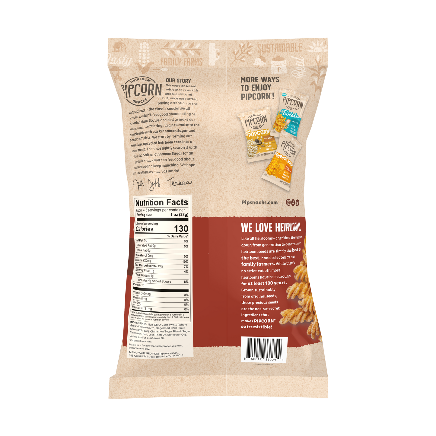 Cinnamon Sugar Twists 4.5 Oz