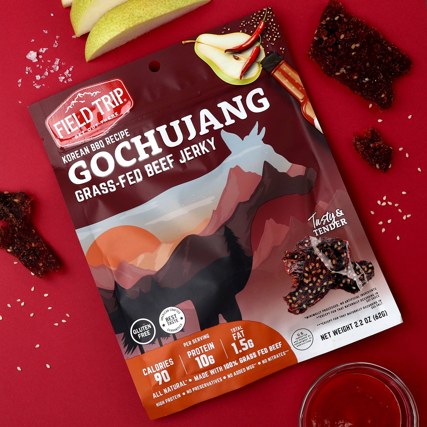 Gochujang Korean Style Bbq Beef Jerky (2.2oz)