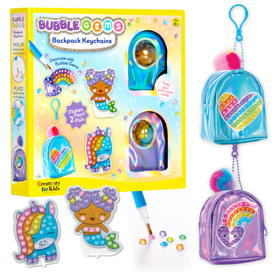 Bubble Gems Backpack Keychains Diamond Painting Kit