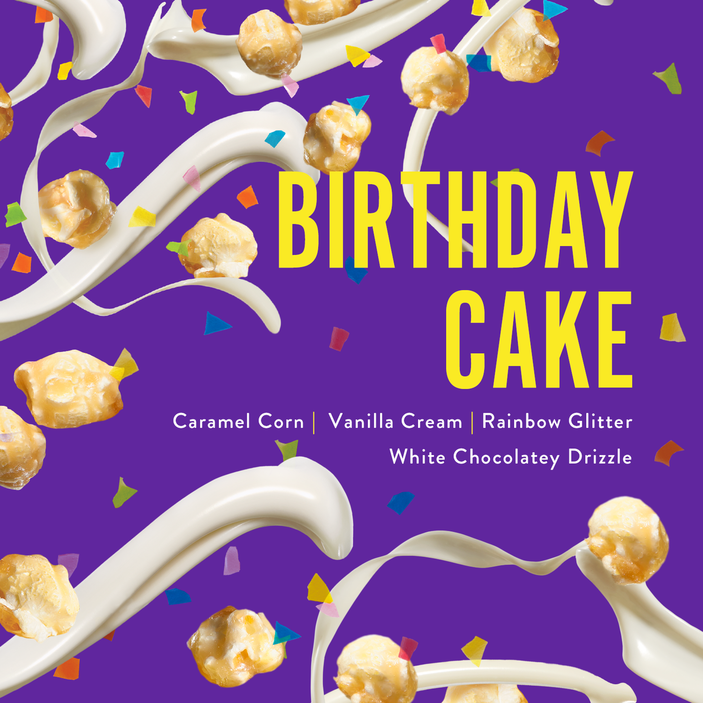 Funky Chunky - Birthday Cake | Caramel Popcorn | 5-ounce Bags