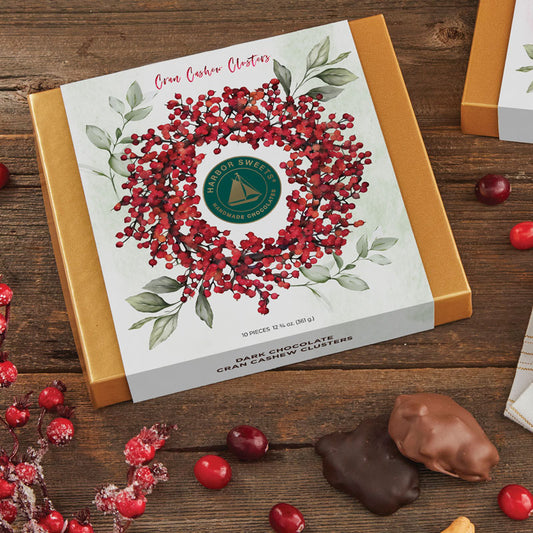 Cranberry Cashew Clusters - Dark Chocolate - 10pc