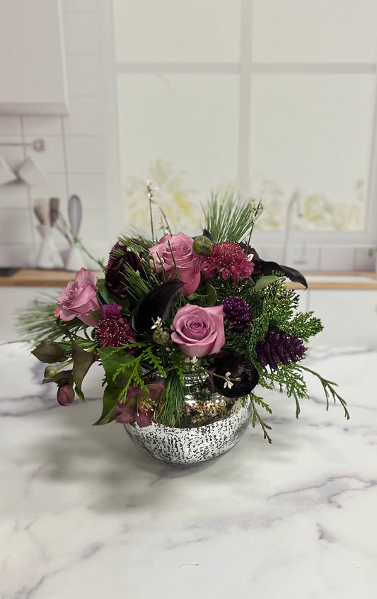 Frosted Plum Elegance