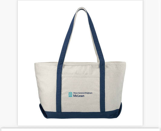 McLean Cream Zip Canvas Tote