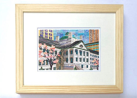 JAHA MGH Bulfinch Building 4x6 Print in Natural 5x7 Frame