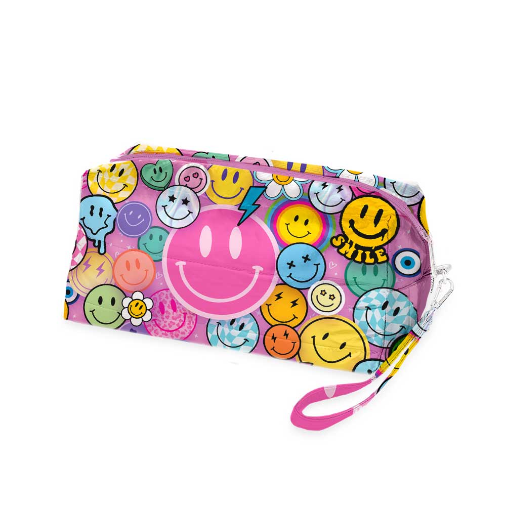 Top Trenz Smile Puffer Cosmetic Bag - Thumbnail 4