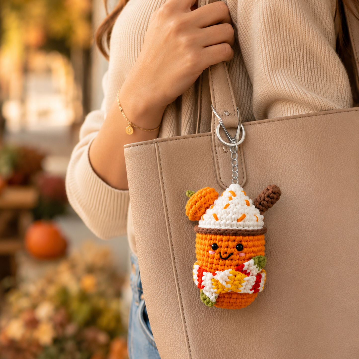 Craft Hero - Fall Crochet Kit for Beginners | Pumpkin Spice Latte | DIY
