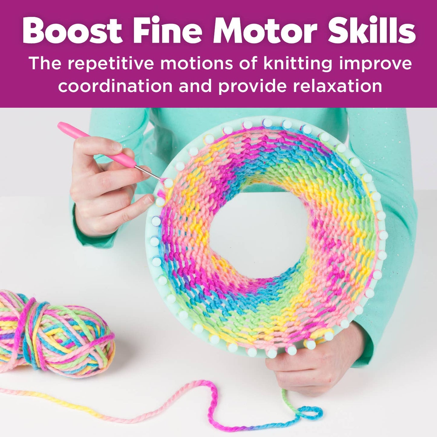 Faber-Castell / Creativity for Kids - Quick Knit Loom - DIY Craft Kit for Kids