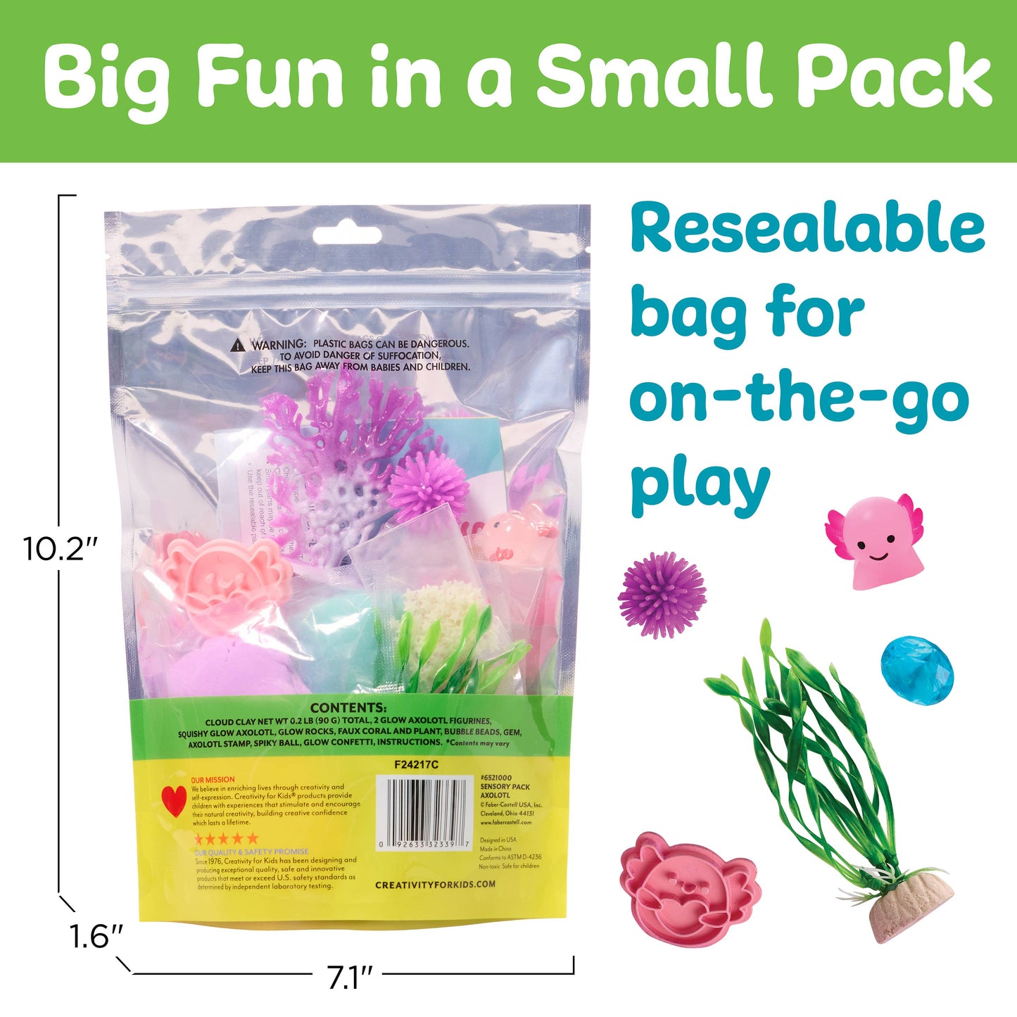 Sensory Pack Axolotl Play Kit