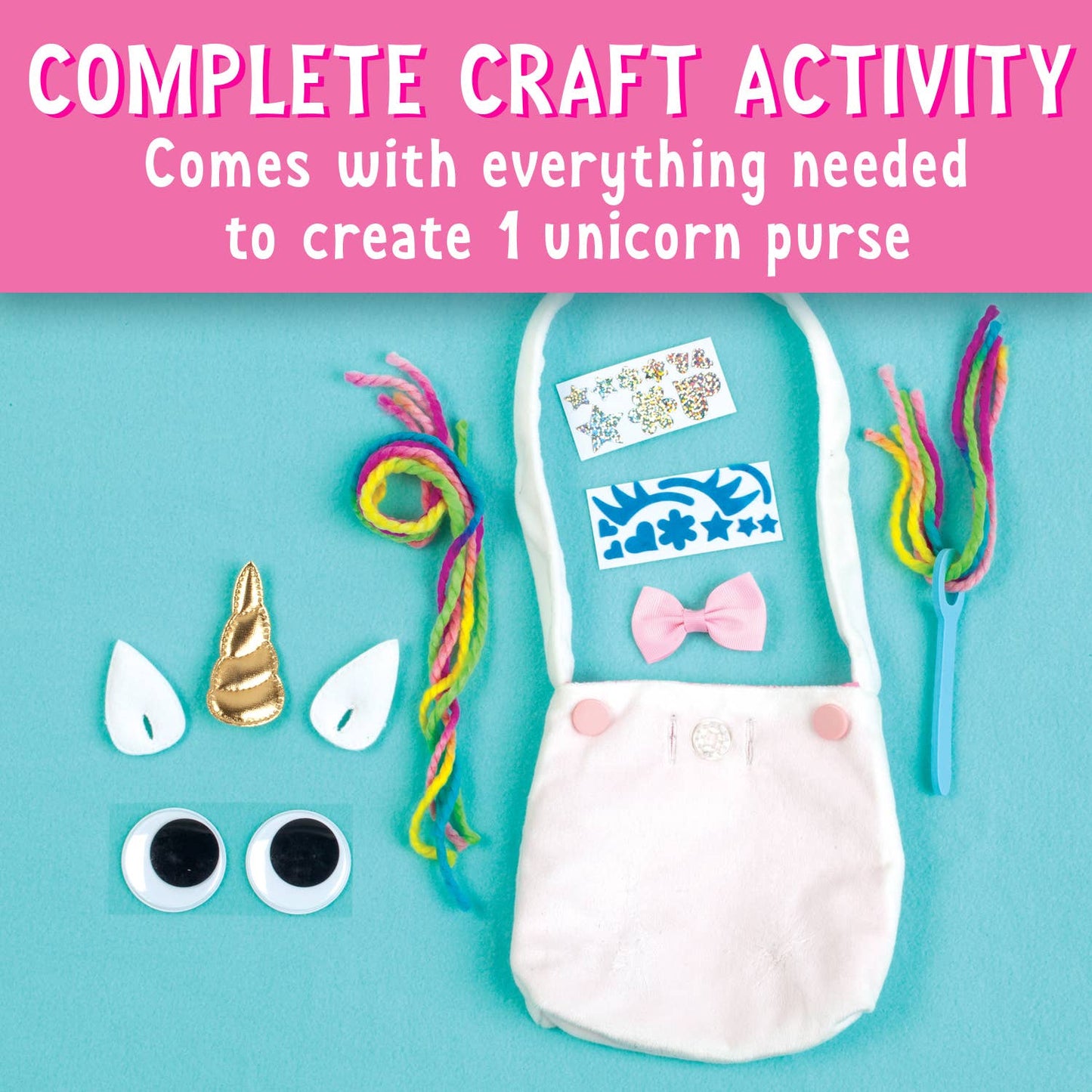 Make A No-Sew Unicorn Purse DIY Craft Kit