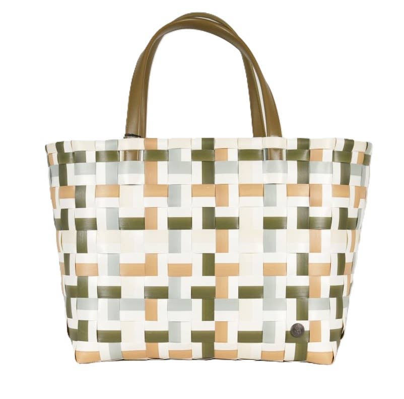 Fifty Fifty Recycled Handwoven Leisure Bag-Hunting Green Mix