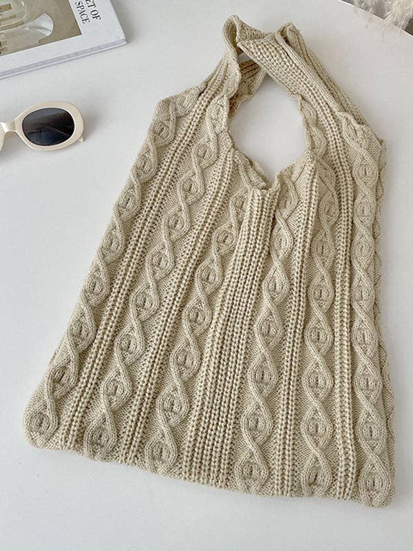 UZ Wholesale Store - Solid Color Woven Handbags