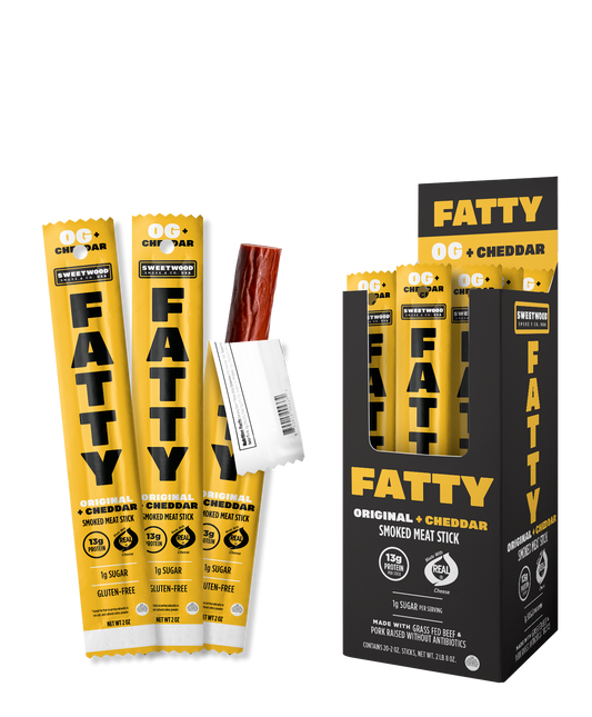 2oz Fatty Meat Stick - OG & Cheddar