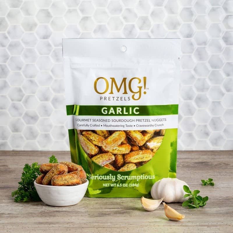 Garlic Flavored Seasoned Pretzel Nuggets 8oz