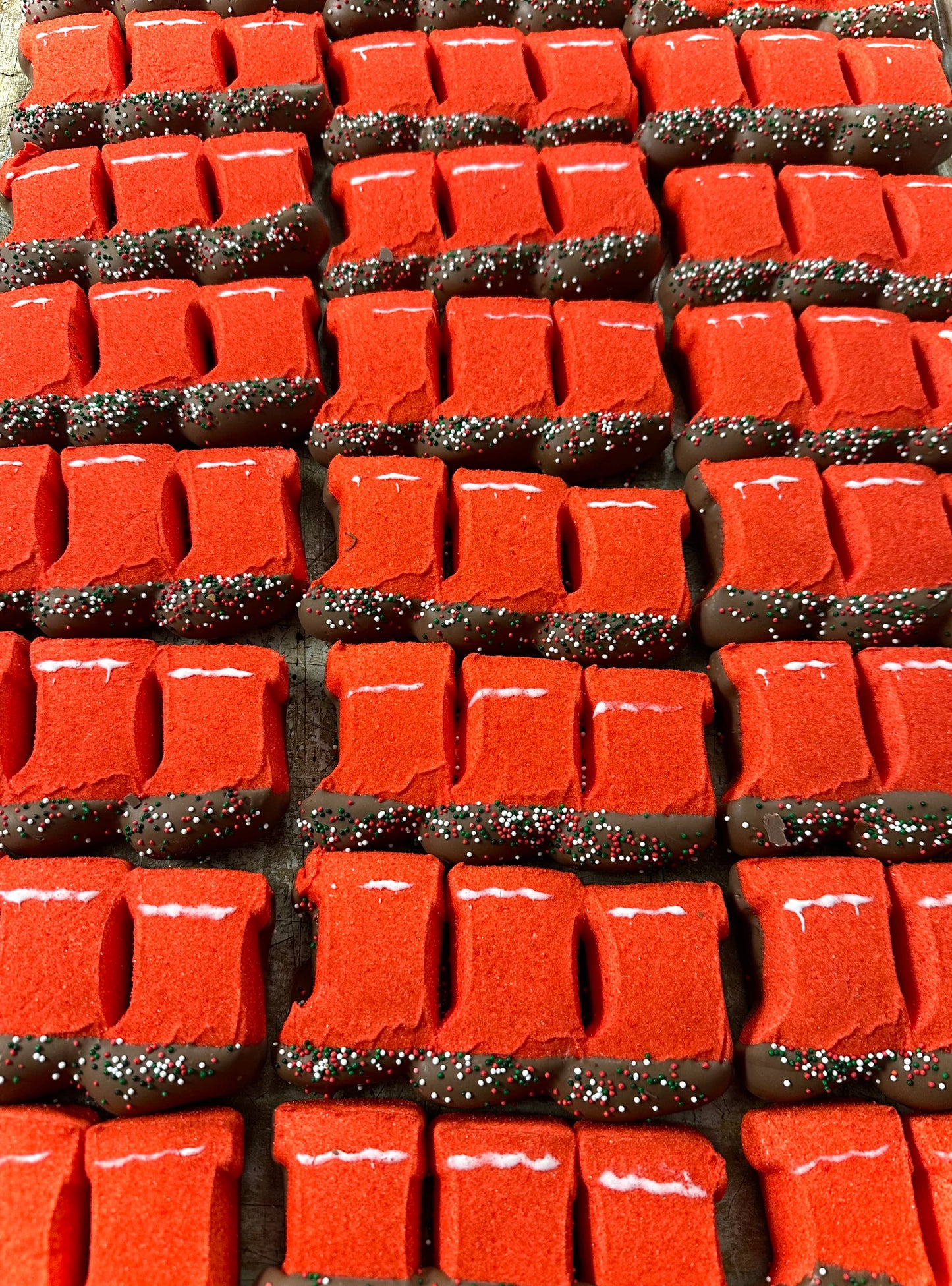 O'Shea's Candies Sweet Shop - Christmas 🎄Stocking O’Marshmallow Drizzled w/Milk Choc 3 Pk