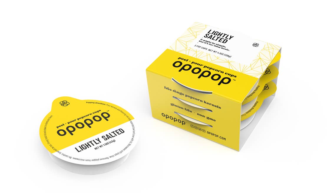 Lightly Salted Pop Cups Popcorn Kernels