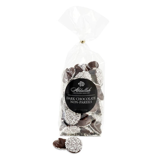 8oz Bag Dark Chocolate Non Pareil