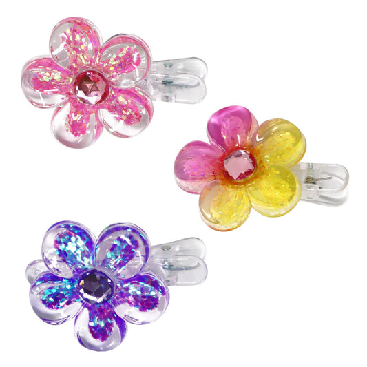 Daisy Sparkle Hair Clips