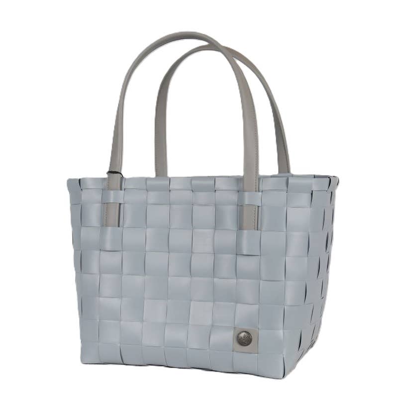 Color Match Recycled Handwoven Tote Bag - Steel Grey