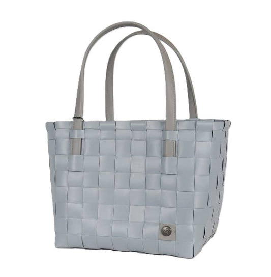 Color Match Recycled Handwoven Tote Bag - Steel Grey