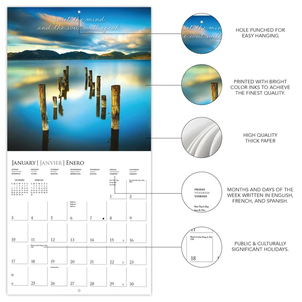Serenity Mini Calendar