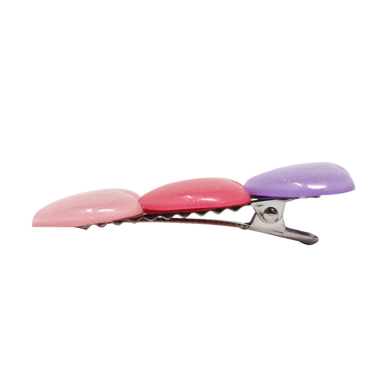 Glitter Hearts Alligator Hair