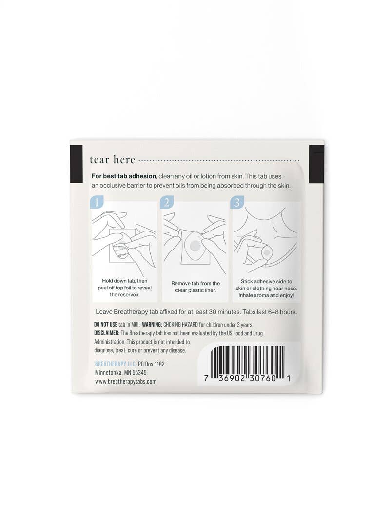 Breatherapy - CALM Anti-anxiety Aromatherapy Inhaler Patches (8pack)