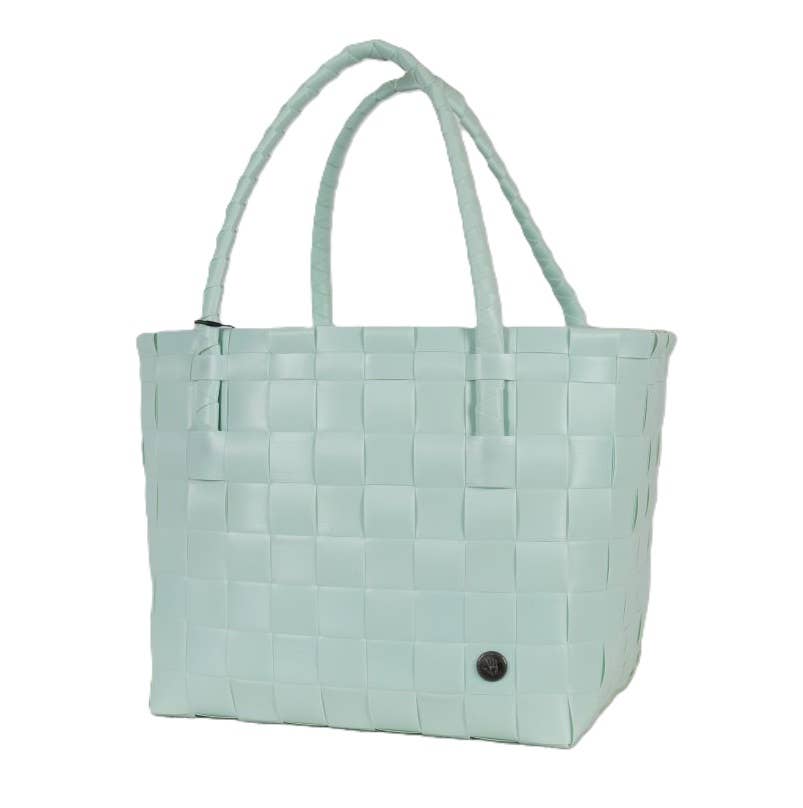 Paris Recycled Handwoven Tote Bag - Soft Mint
