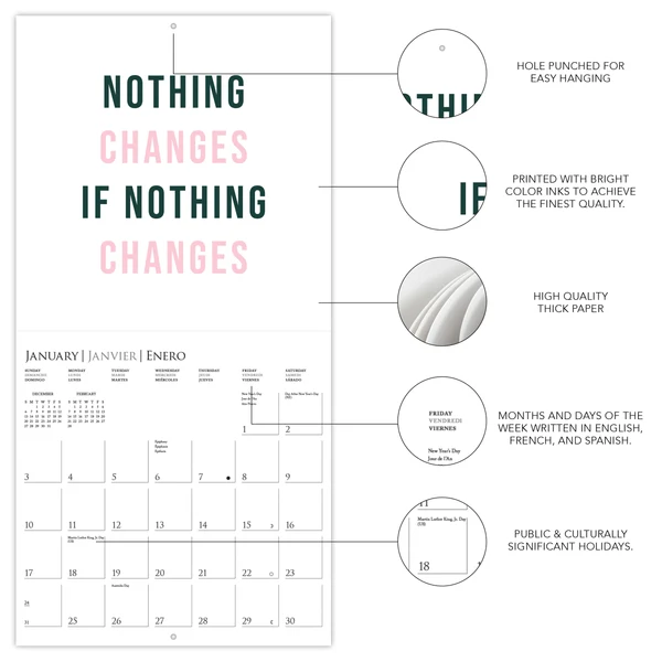 Girl Boss Mini Calendar
