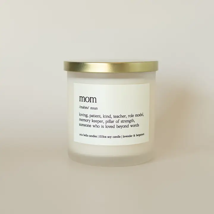 Mom Definition Soy Candle 10.5oz Glass Jar