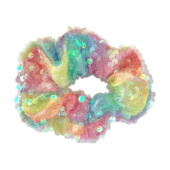 Unicorn Rainbow Sequin Srunchie