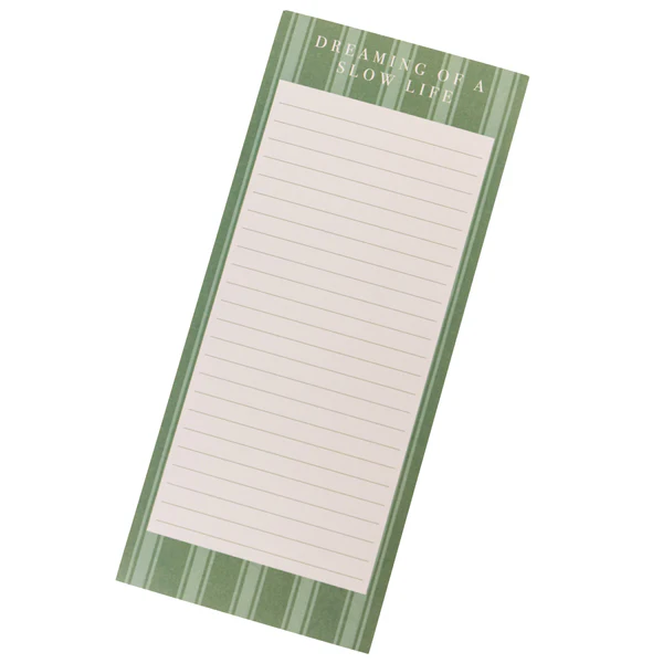 Cottage Stripe Magnetic Notepad