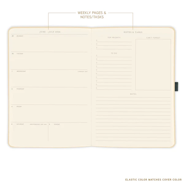 Apollo Collection Blue 18-Month Vegan Leather Planner