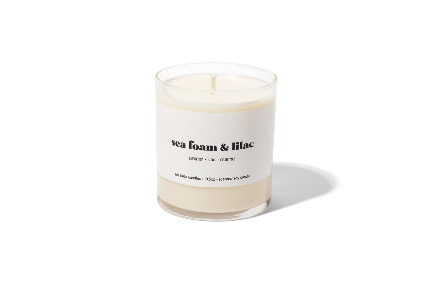 Sea Foam & Lilac Soy Candle 10.5oz Glass Jar