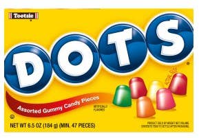 Grandpa Joe's Candy Shop - Dots Assorted Fruit Flavored Gumdrops 6.5oz Theater Box,12ct